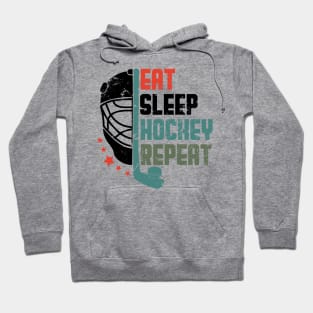 Eat Sleep Hockey Repeat Hoodie